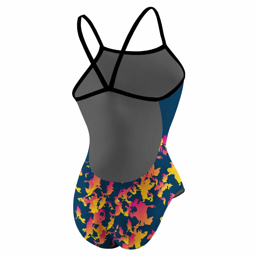 Angry Shark Pink Openback