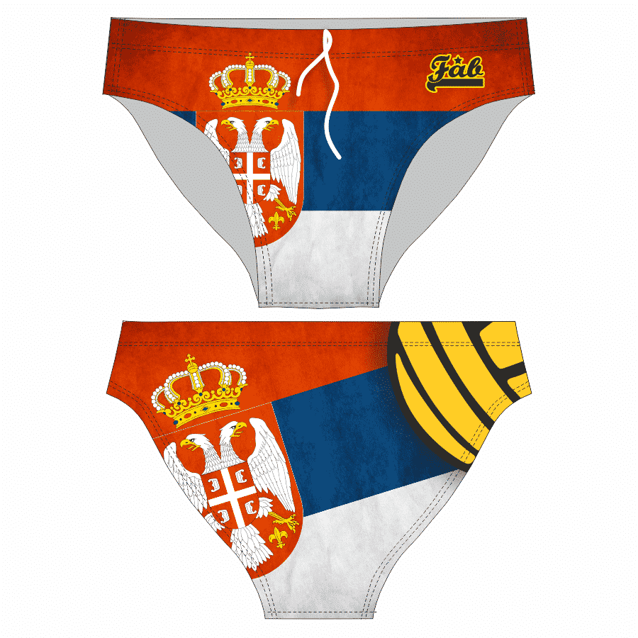 Serbian Flag Male Brief