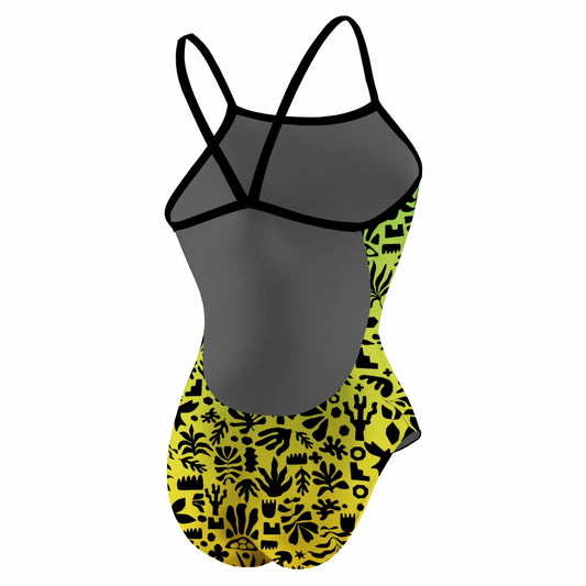 Botanical Shapes Green Openback