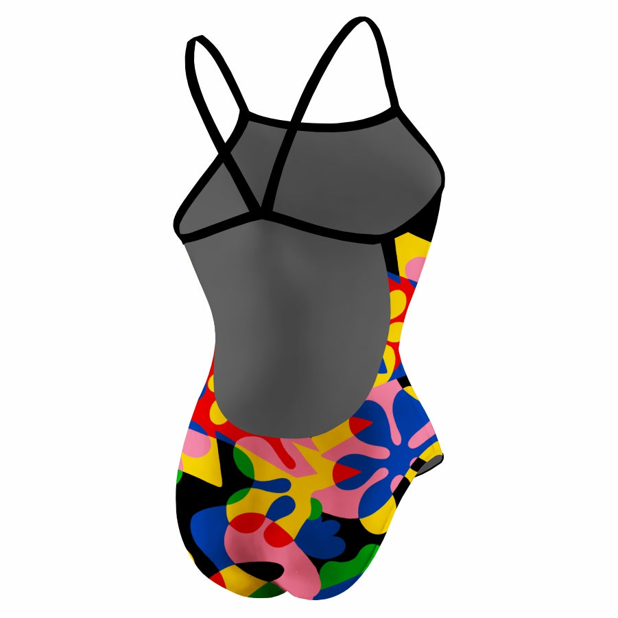 Geometric Flowers Openback