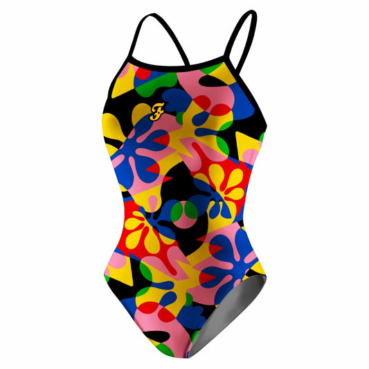 Geometric Flowers Openback