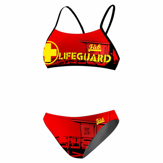 Lifeguard Red Tower Thiny Sport Bikini