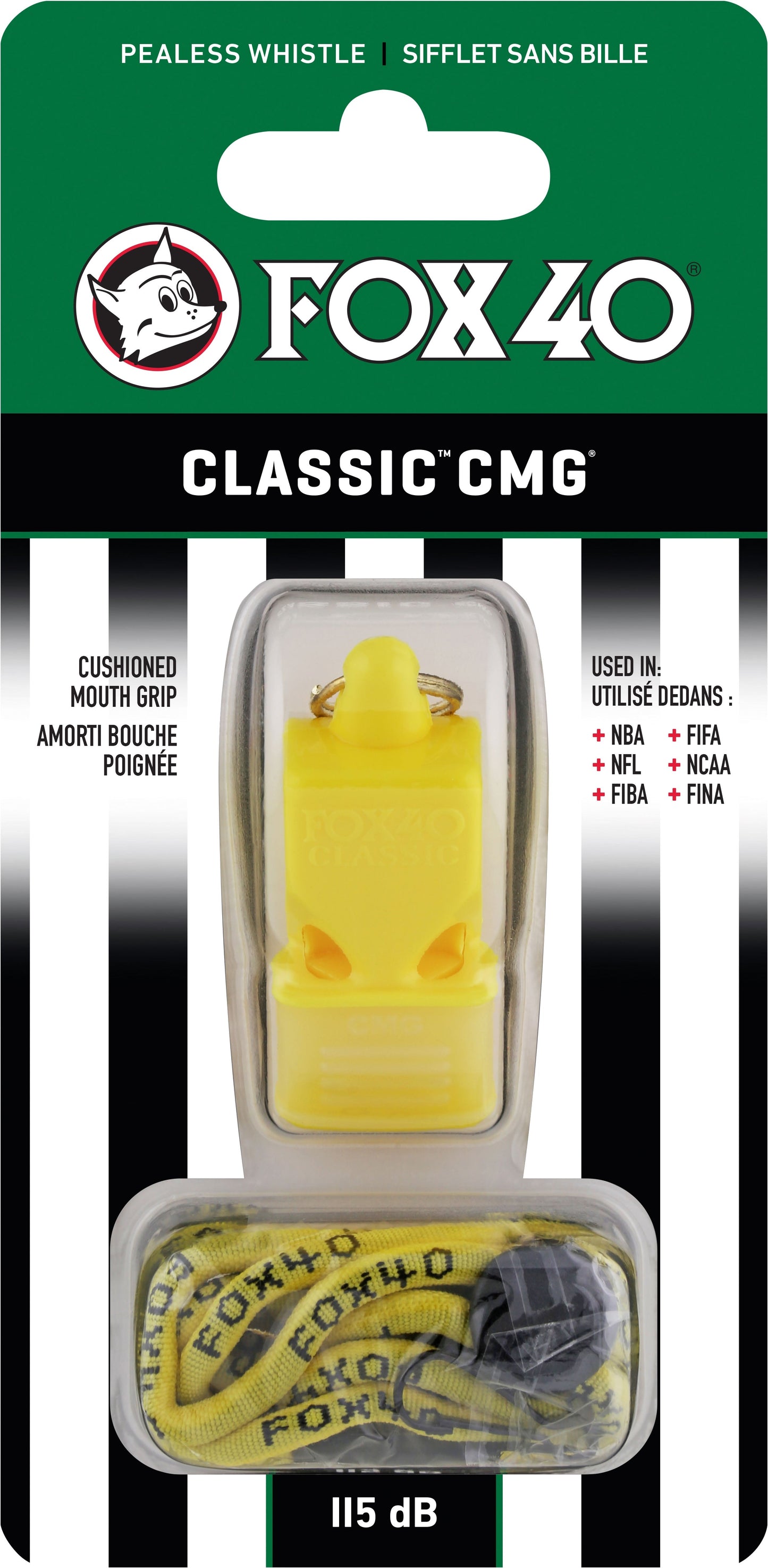 FOX40 Classic CMG Official Whistle Yellow