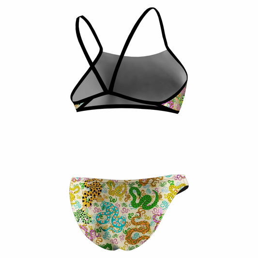 Cute Snakes Thiny Sport Bikini