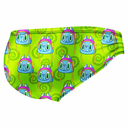 Waterpolo Cat Green Brief
