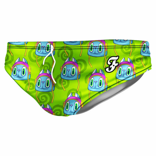 Waterpolo Cat Green Brief