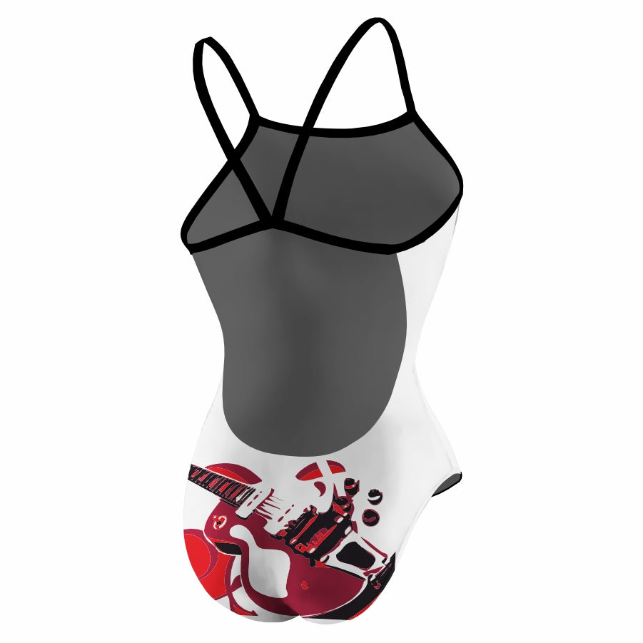 White Guitar Openback