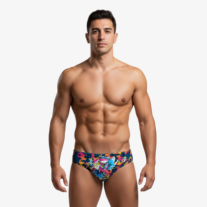 Angry Shark Pink Brief