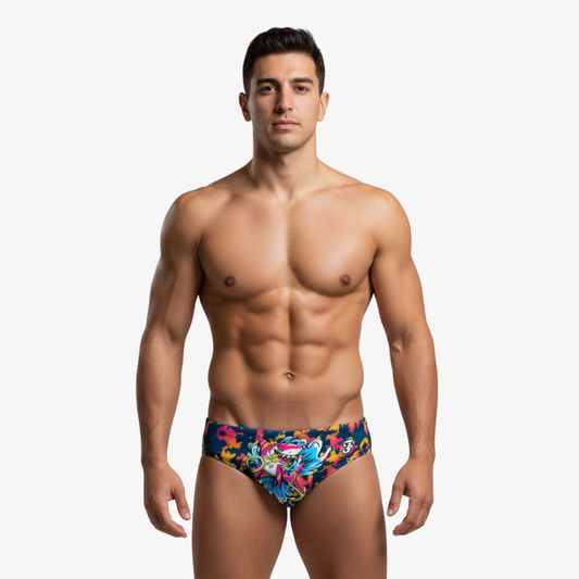 Angry Shark Pink Brief