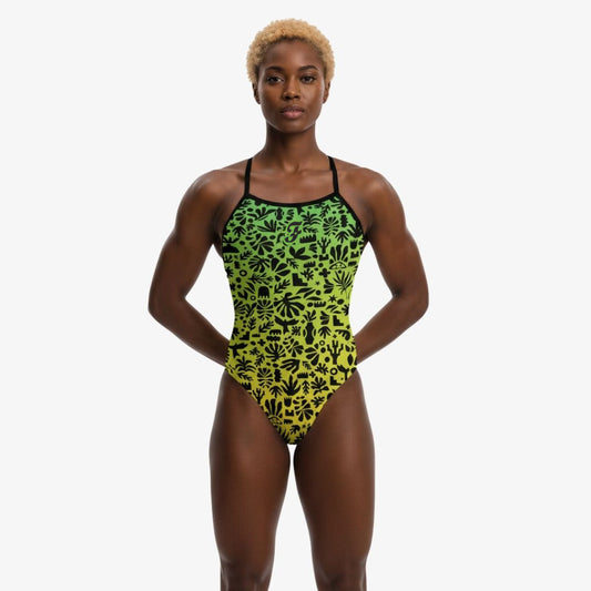 Botanical Shapes Green Openback