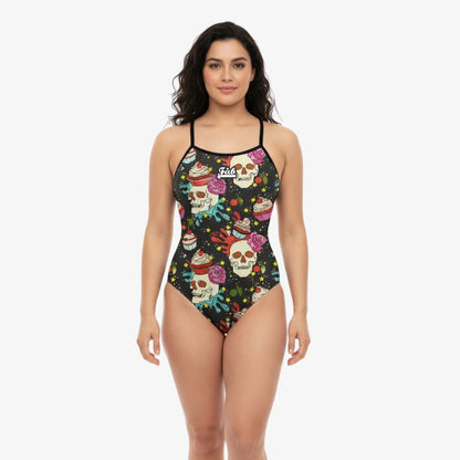 Cupcake Skull Black Openback