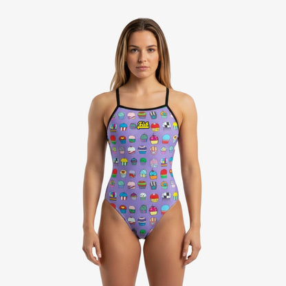 Cupcakes Purple Openback