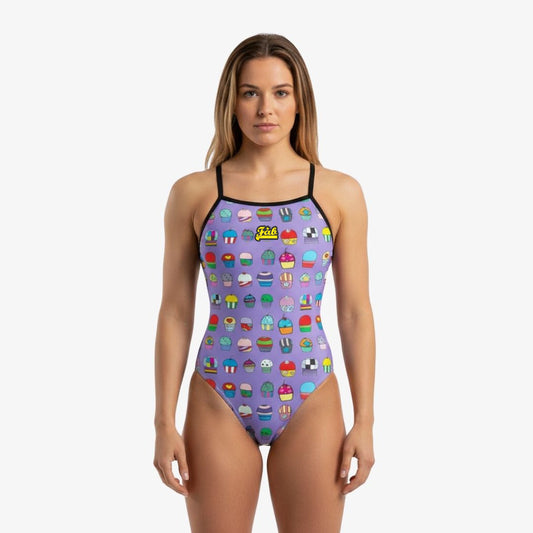 Cupcakes Purple Openback