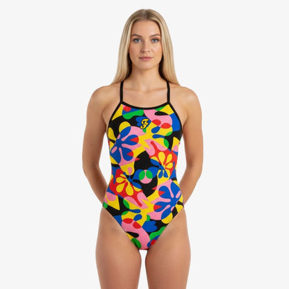 Geometric Flowers Openback