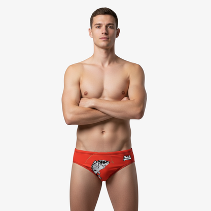 Gone Fishing Red Brief