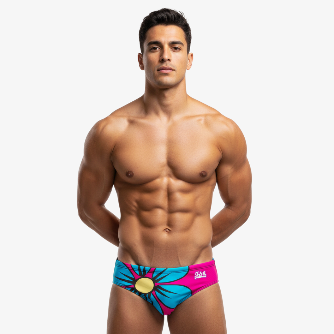 Mexican Skull Magenta Brief