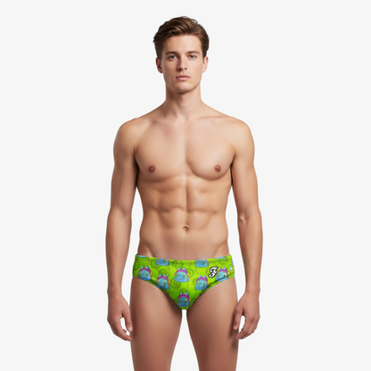 Waterpolo Cat Green Brief