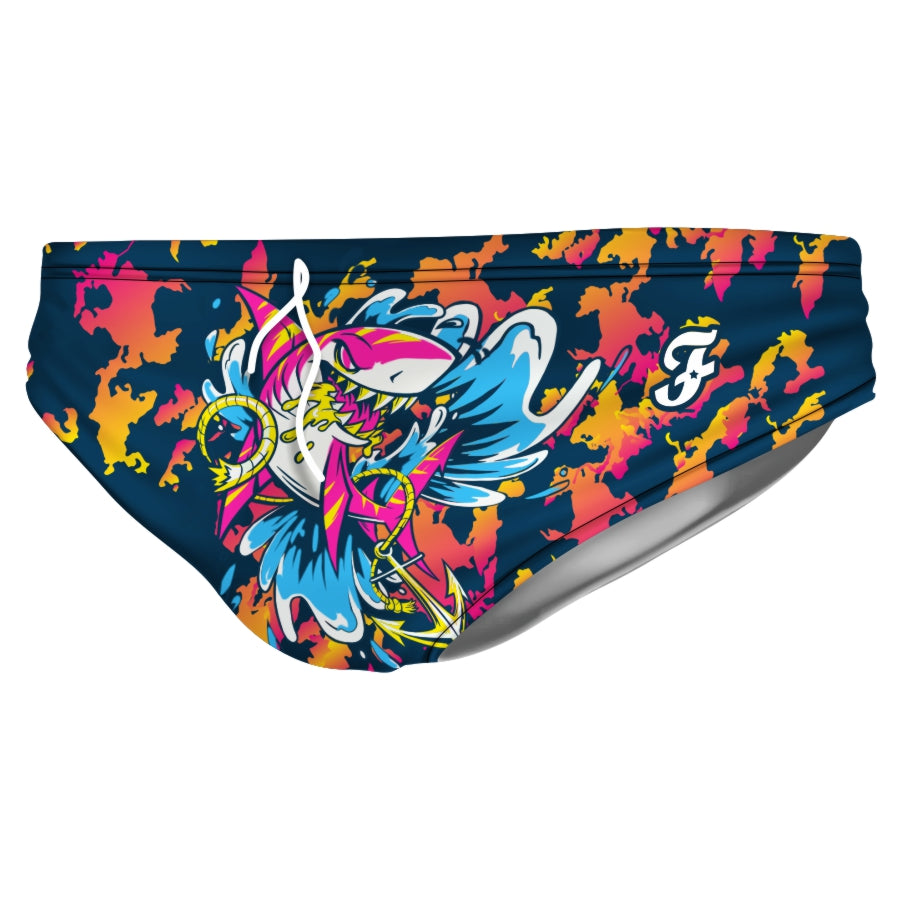 Angry Shark Pink Brief