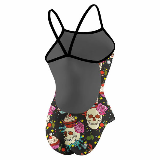 Cupcakes Skull Black Openback