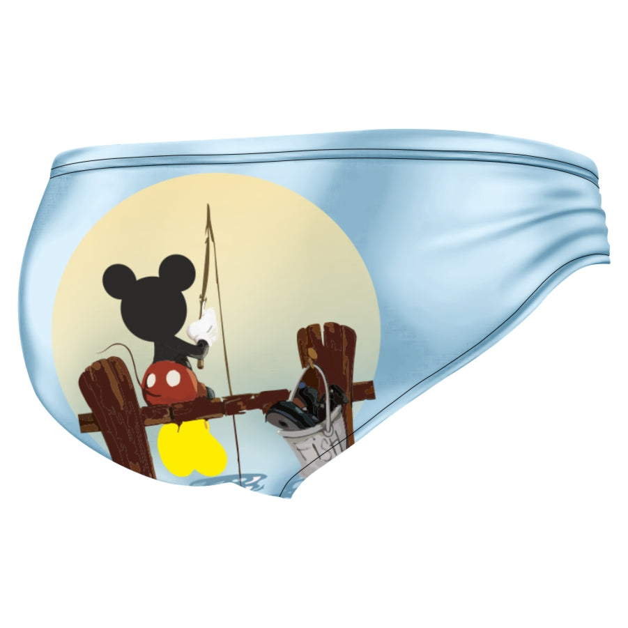 Gone Fishing Sky Blue Brief