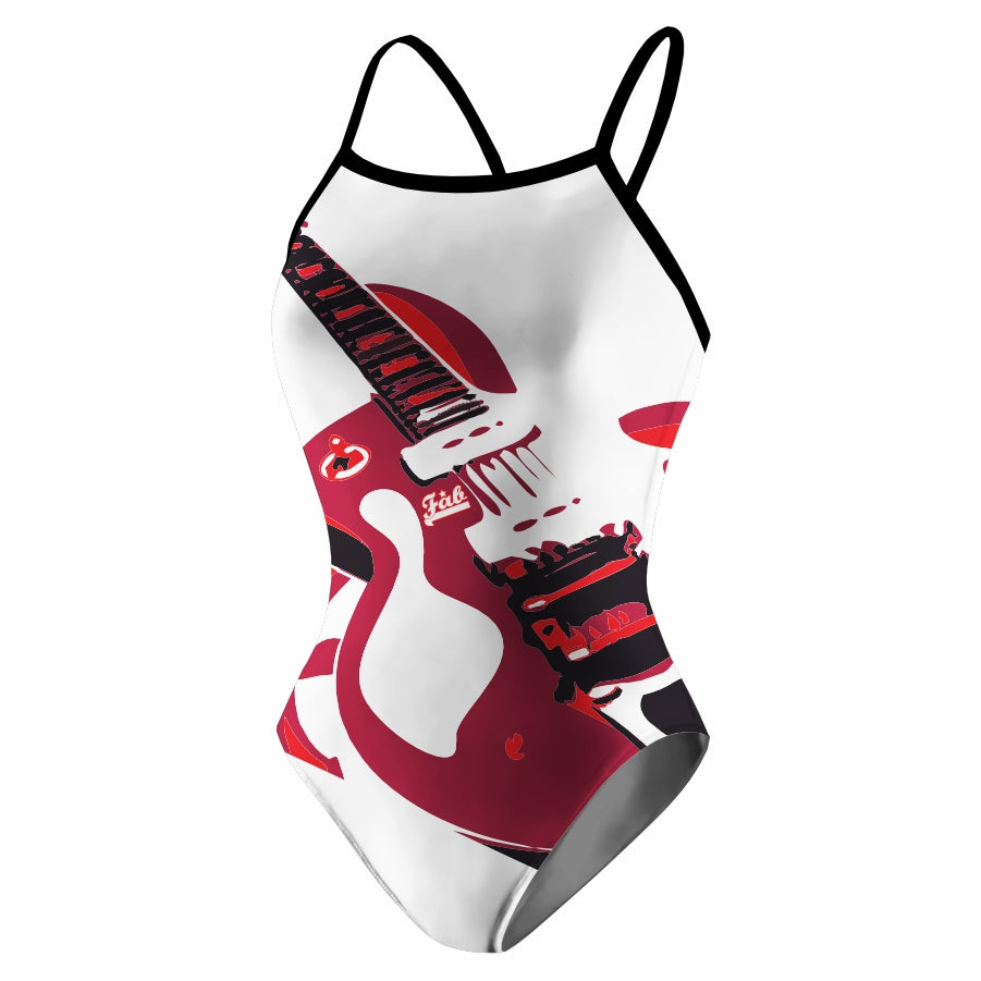 White Guitar Openback